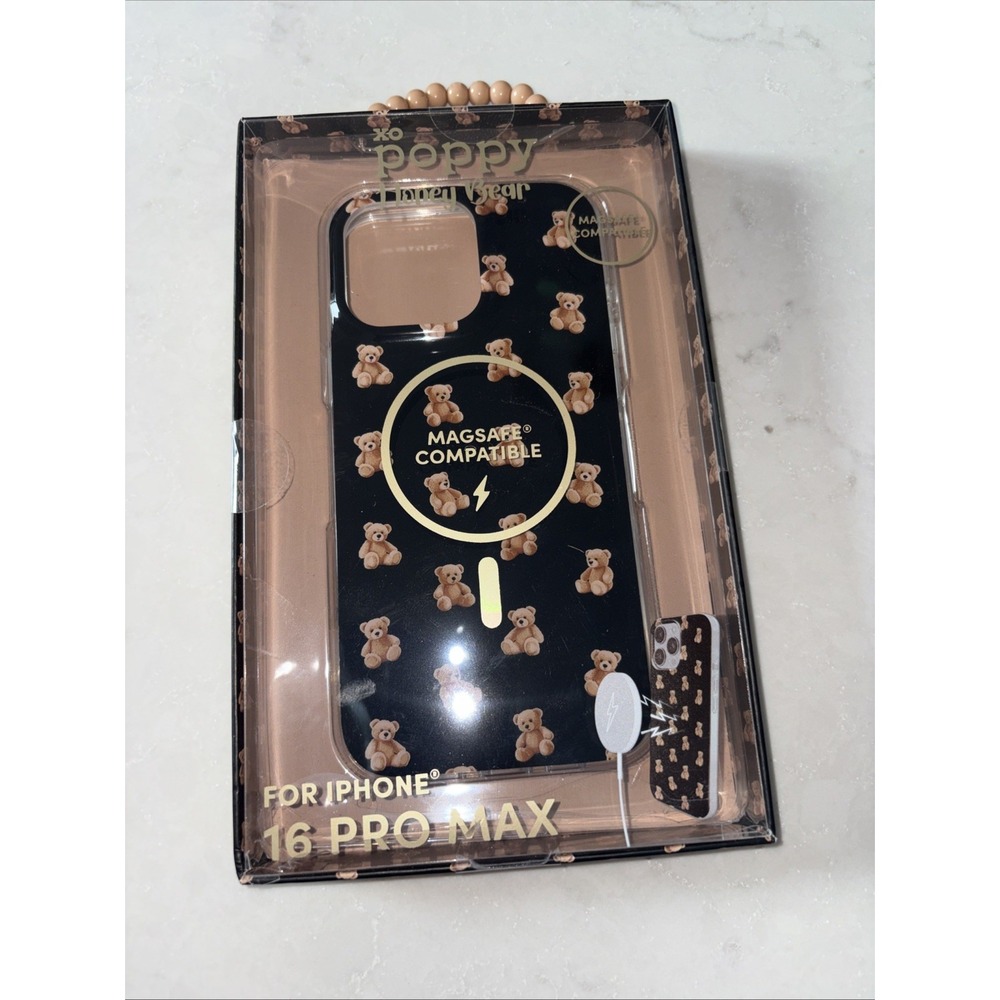 XO Poppy HONEY BEAR Phone Case iPhone 16 Pro Max MagSafe Compatible‎ Teddy Cell